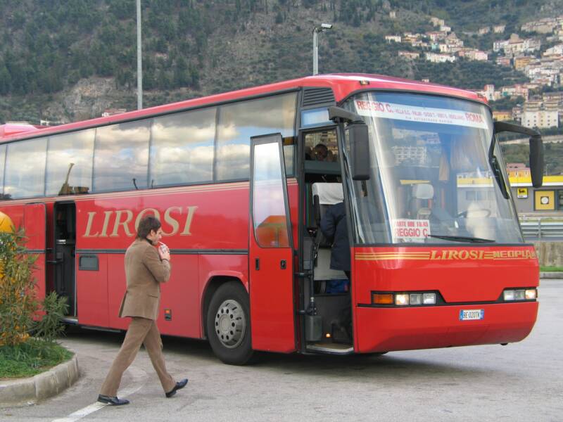 after staying in Rome for a few days on other business matters, i took the Lirosi bus from Rome to Reggio Calabria. 
